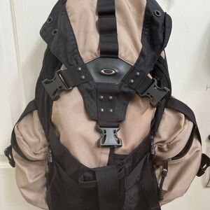 Oakley Two-Tone Black and Tan Backpack